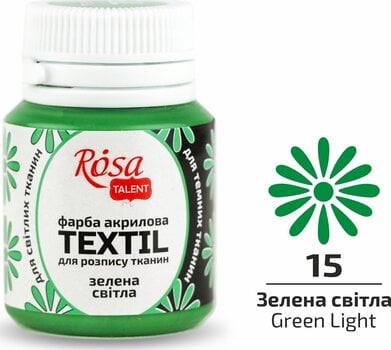Stofmaling Rosa Talent Stofmaling Paintgreen Light (15) 20 ml 1 Stk. - 2