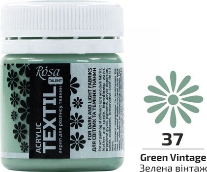 Boja za tekstil  Rosa Talent Boja za tkanine Green Vintage (37) 20 ml 1 kom - 2