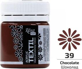 Culaore textilă Rosa Talent Vopsea de material Chocolate (39) 20 ml 1 buc. - 1