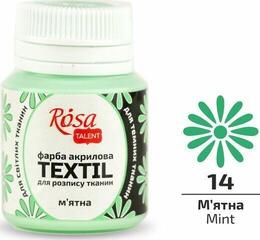Barva za tekstil Rosa Talent Barva za tkanine Mint (14) 20 ml 1 kos - 1