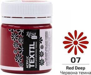 Culaore textilă Rosa Talent Vopsea de material Red Deep (7) 20 ml 1 buc. - 1