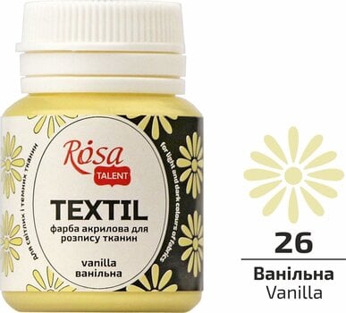 Textielverf Rosa Talent Textiel verf Vanilla (26) 20 ml 1 st. - 2