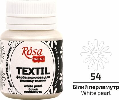 Barva za tekstil Rosa Talent Barva za tkanine White Pearl (54) 20 ml 1 kos - 2