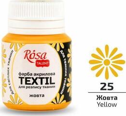 Barva za tekstil Rosa Talent Barva za tkanine Yellow (25) 20 ml 1 kos - 1