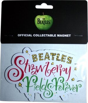 Magnet The Beatles Strawberry Fields Forever Logo Embossed Magnet - 2