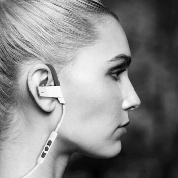 Bezdrátová sluchátka za uši V-Moda BassFit Bílá - 7