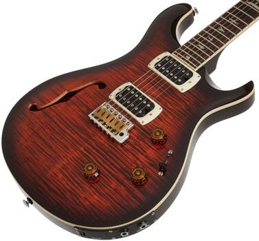 Jazz gitara PRS SE Custom 24 Semi-Hollow Piezo 2026 Orange Tiger Smokeburst Jazz gitara - 3