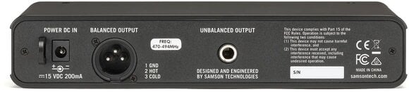 Бежични сет Samson Concert 88x Handheld s Q7 - F Бежични сет F: 606 - 630 MHz - 4