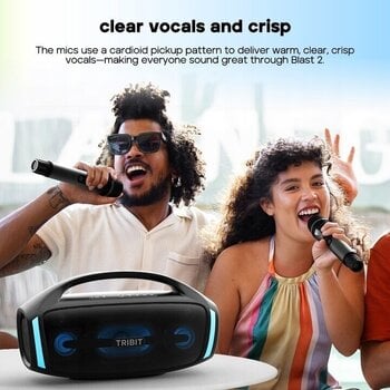 Bezdrôtový set Tribit Dual Wireless Microphone Bezdrôtový set 2402 MHz - 2480 MHz - 5