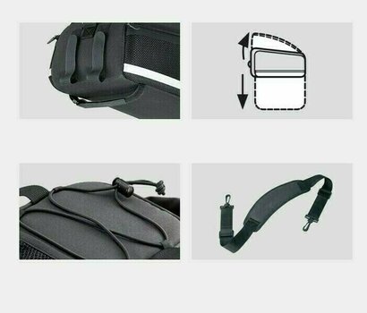 Bolsa de bicicleta Topeak Trunk Bag DXP Harness Black - 6