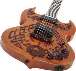 Električna gitara Wylde Audio Barbarian Carveworks Natural Satin Električna gitara - 7