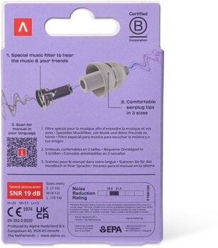 Tappi per le orecchie Alpine PartyPlug Transparent Tappi per le orecchie - 7