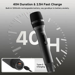 Bežični set Tribit Dual Wireless Microphone Bežični set 2402 MHz - 2480 MHz - 6