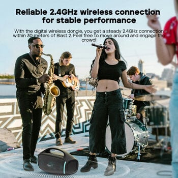 Bezdrôtový set Tribit Dual Wireless Microphone Bezdrôtový set 2402 MHz - 2480 MHz - 11