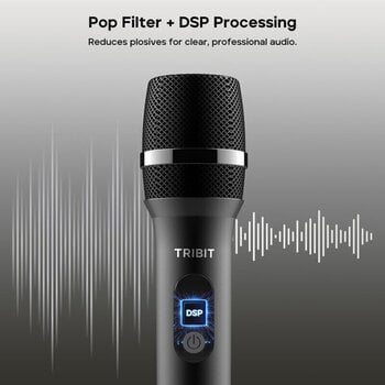 Bezdrôtový set Tribit Dual Wireless Microphone Bezdrôtový set 2402 MHz - 2480 MHz - 13