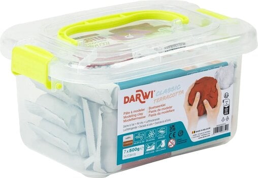 Samoschnoucí hmota Darwi Schoolpack Samoschnoucí hmota Classic + Terracotta 7 x 500 g - 2