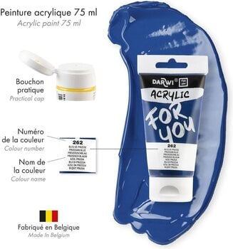 Akryylimaali Darwi Dfy Akryylimaali Prussian Blue 75 ml 1 kpl - 3
