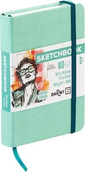Skizzenbuch Darwi Dfy Skizzenbuch 80 A6 140 g Mint Green - 2