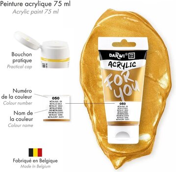 Akrilna boja Darwi Dfy Акрилне боје Metallic Gold 75 ml 1 kom - 3