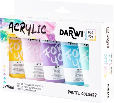 Akrilna boja Darwi Dfy Сет акрилних боја 5 x 75 ml - 3