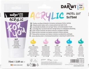 Akryylimaali Darwi Dfy Set of Acrylic Paints 5 x 75 ml - 5