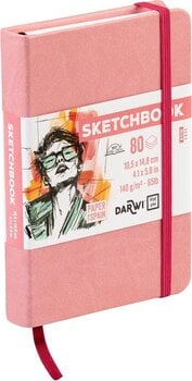 Blok za skiciranje Darwi Dfy Blok za crtanje 80 A6 140 g Soft Pink - 2