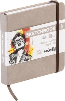 Blok za skiciranje Darwi Dfy Blok za crtanje 80 14 x 14 cm 140 g Taupe - 2