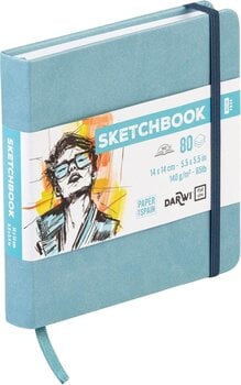 Skizzenbuch Darwi Dfy Skizzenbuch 80 14 x 14 cm 140 g Soft Blue - 2