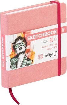 Skizzenbuch Darwi Dfy Skizzenbuch 80 14 x 14 cm 140 g Soft Pink - 2
