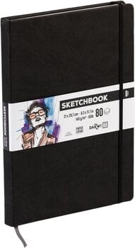 Skizzenbuch Darwi Dfy Skizzenbuch 80 A4 140 g Black - 2