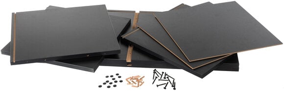 Pudełko na płyty LP Muziker Vinyl Records Cube Case, Double design Pudełko na płyty LP Black - 5