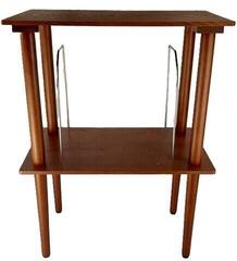 Nameštaj za LP ploče Victrola Wooden Stand with Record Holder Намештај за ЛП плоче Mahogany (Polovno) - 1