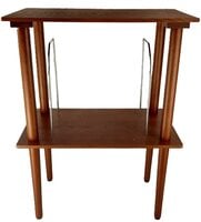 Victrola Wooden Stand with Record Holder Namještaj za LP ploče Mahogany