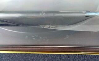 Грамофон Latone Retro Record Player with Dust Cover Brown Грамофон (Як нові) - 3