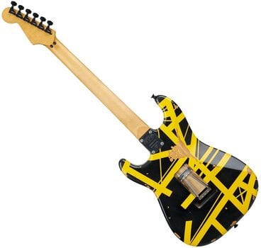 Električna kitara EVH Striped Series Frankenstein Frankie MN Black with Yellow Stripes Električna kitara - 2