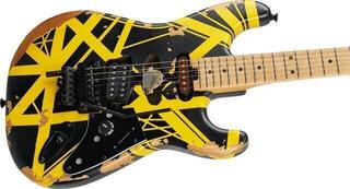 Gitara elektryczna EVH Striped Series Frankenstein Frankie MN Black with Yellow Stripes Gitara elektryczna - 2