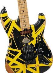 Gitara elektryczna EVH Striped Series Frankenstein Frankie MN Black with Yellow Stripes Gitara elektryczna - 3