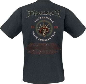T-särk Megadeth Youthanasia 1995 North American Tour Black XL T-särk - 2