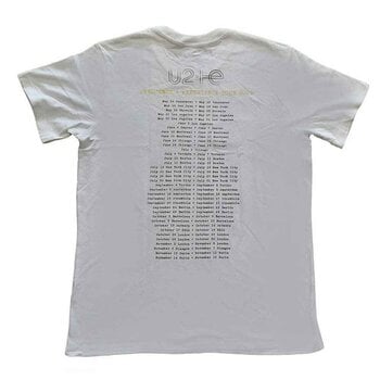 T-shirt U2 Live Action (Back Print & Ex-Tour) White 2XL T-shirt - 2