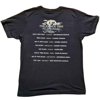 T-Shirt U2 Joshua Tree Photo (Back Print & Ex-Tour) Black M T-Shirt - 2