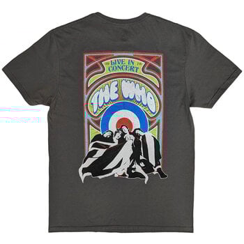 T-shirt The Who Flag Cartoon (Back Print) Charcoal Grey XL T-shirt - 2