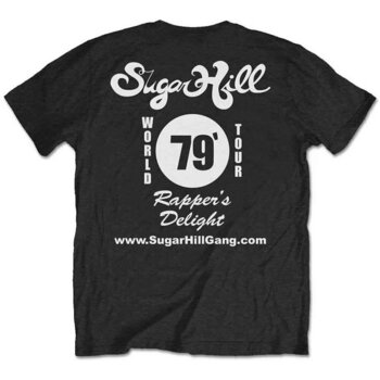 Skjorte The Sugar Hill Gang Rappers Delight Tour (Back Print) Black L Skjorte - 2
