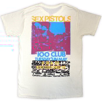 Shirt Sex Pistols 100 Club (Back Print) Natural L Shirt - 2