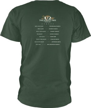 Koszulka U2 Joshua Tree Logo 2017 (Back Print & Ex-Tour) Green L Koszulka - 2