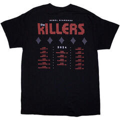 Skjorte The Killers Tour '24 Rebel Diamonds (Back Print & Ex-Tour) Black 2XL Skjorte - 1