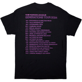 Shirt The Human League Generations Tour '24 Photo (Back Print & Ex-Tour) Black XL Shirt - 2
