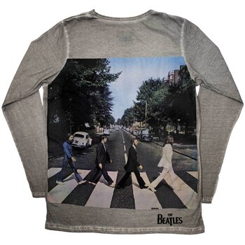 Shirt The Beatles Abbey Road Back Print Stone Wash (Back Print) Silver Grey S Shirt - 2