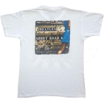 T-Shirt The Beatles Vintage Abbey Road (Back Print) White L T-Shirt - 2