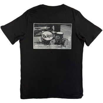 T-Shirt The Beatles Washington Coliseum (Back Print) Black S T-Shirt - 2