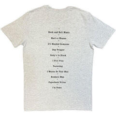Shirt The Beatles Budokan Set List (Back Print) - 1